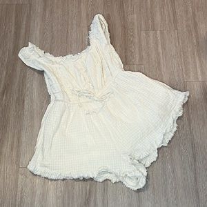 Urban Outfitters Evie Off-The-Shoulder Romper